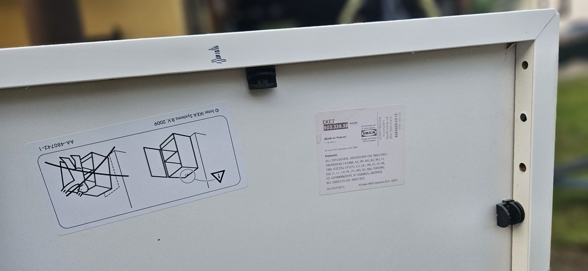 Szafka Biała Ikea eket