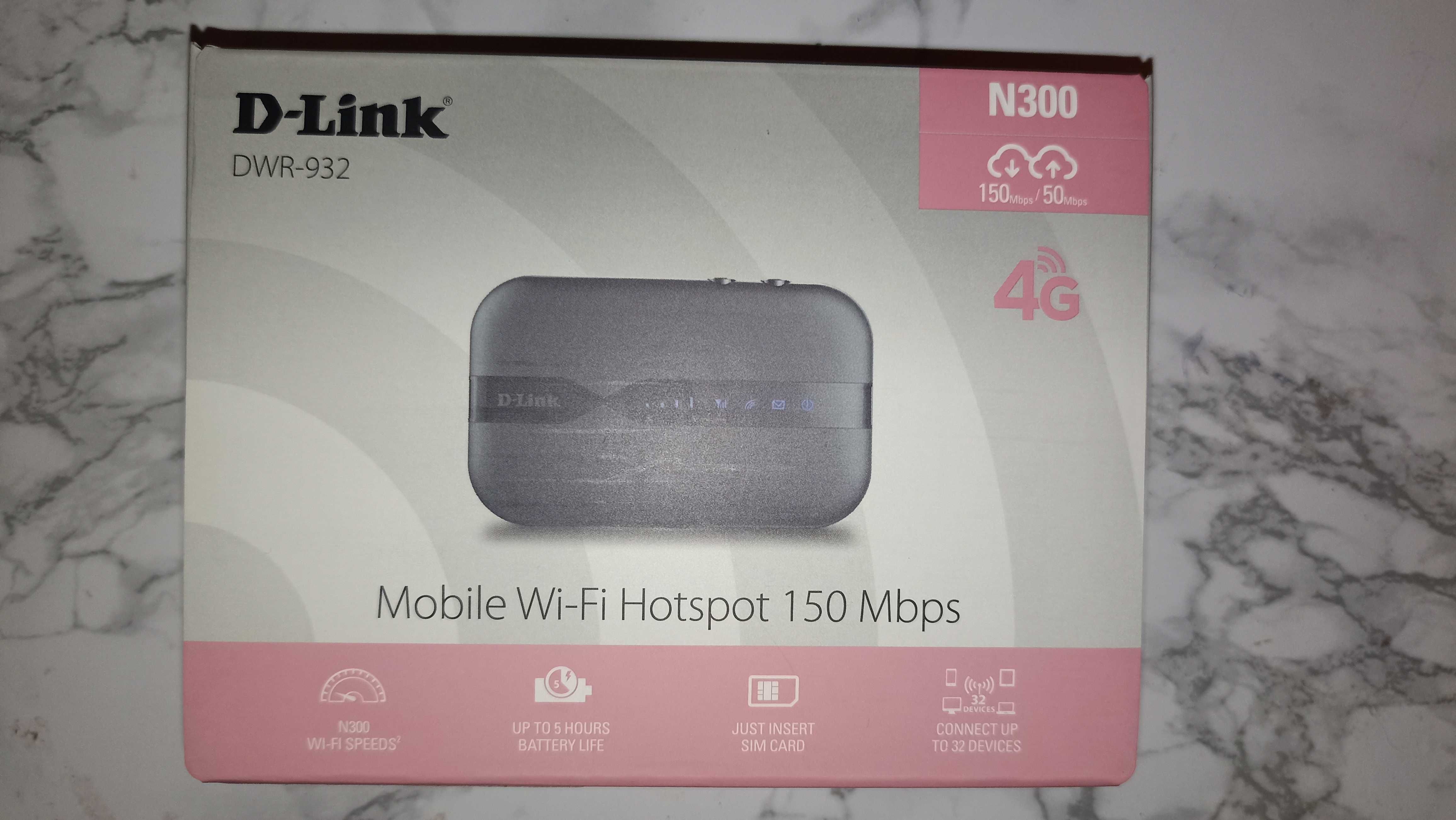 Модем 4G / 3G + Wi-Fi роутер D-Link DWR-932
