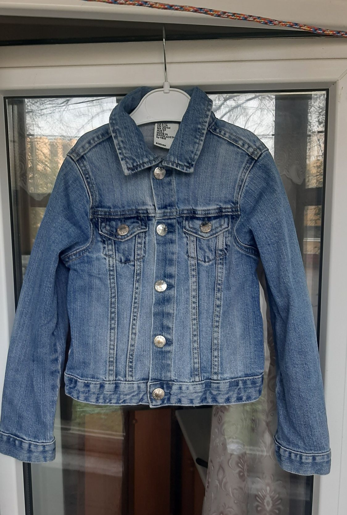 Джинсова куртка H&M піджак 122 см / джынсовая куртка 6-7 л