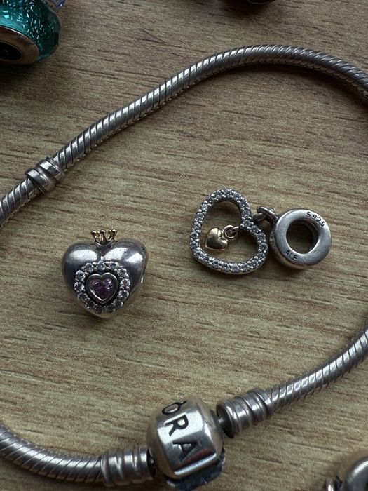 Шармы Pandora золото, срібло, мурано ОРИГИНАЛ