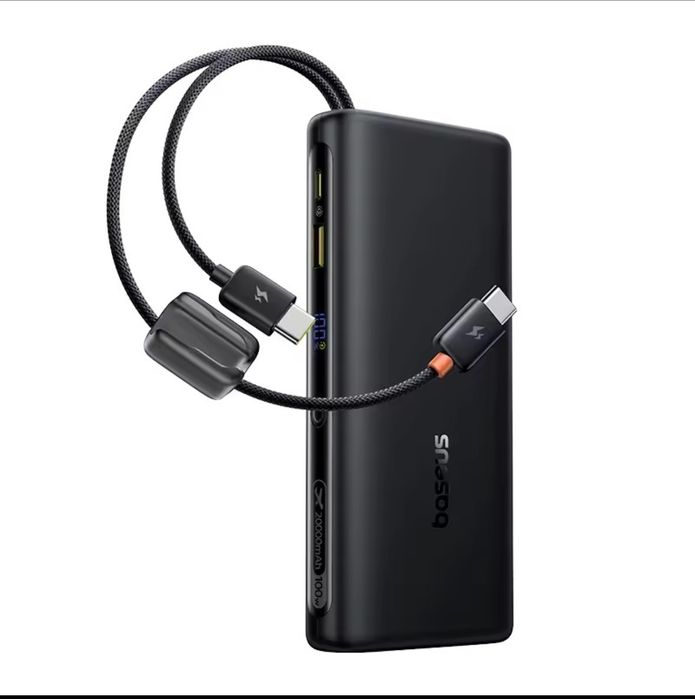 Baseus PowerBank 20000 мАг 100вт
Вт, подвійний кабель USB-C, швидка за