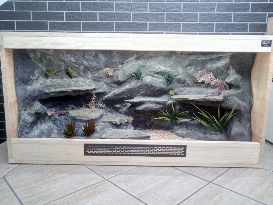 Terrarium pustynne nr59 drewniane- sosna 120/60/60 na zamówienie