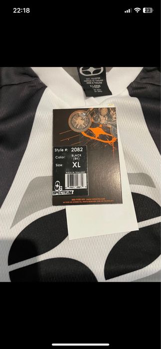 No fear bluza na enduro motocross czarno- biała XL nowa