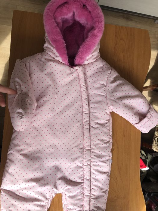 Комбінезон для дівчинки,68 см,шапочка в подарунок