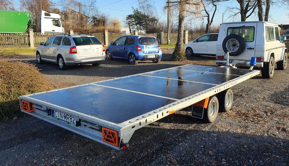 Wypożyczalnia przyczepa laweta platforma 5m wynajem Inowrocław