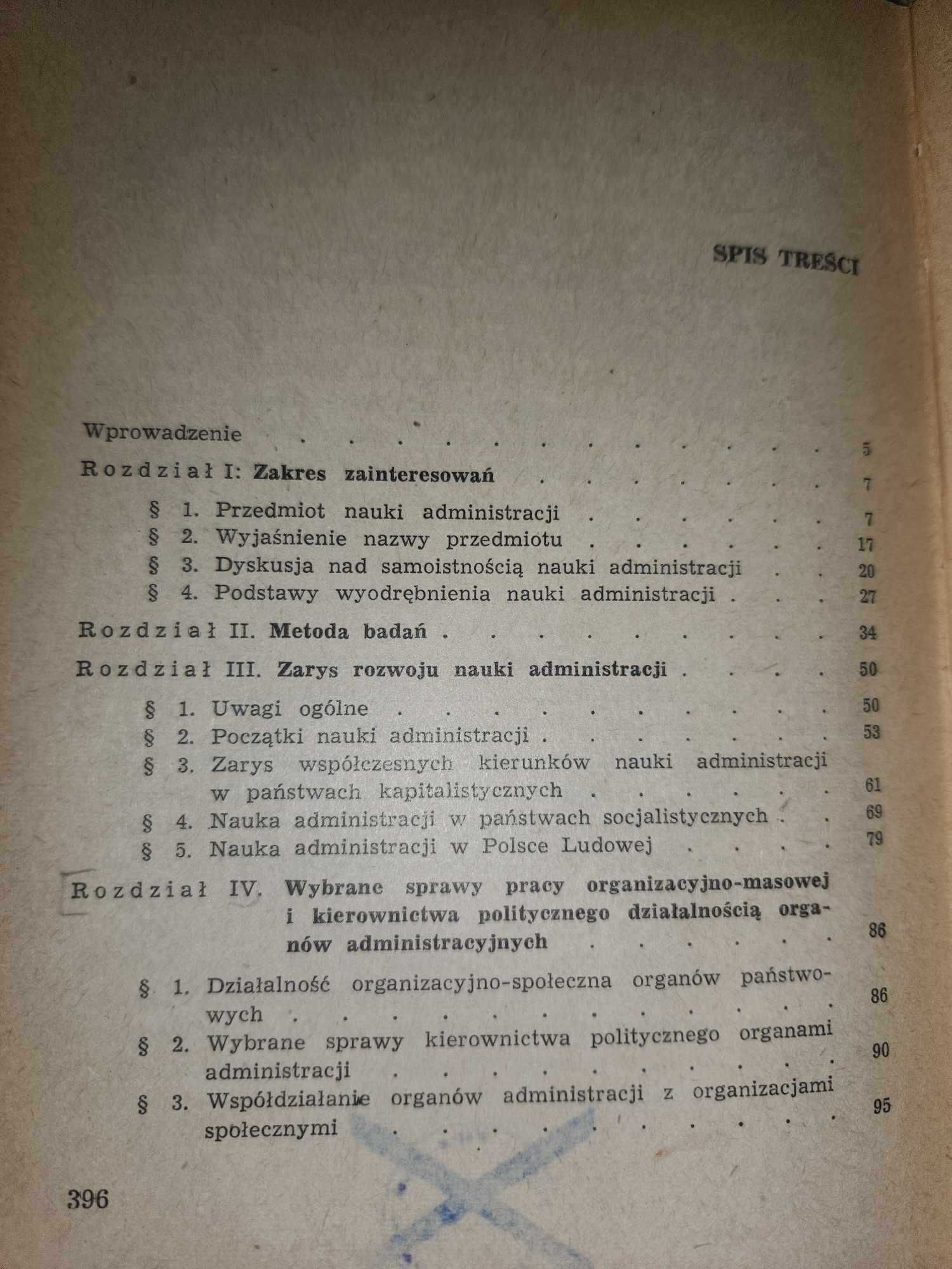 Zarys nauki administracji Jerzy Starościak 1971