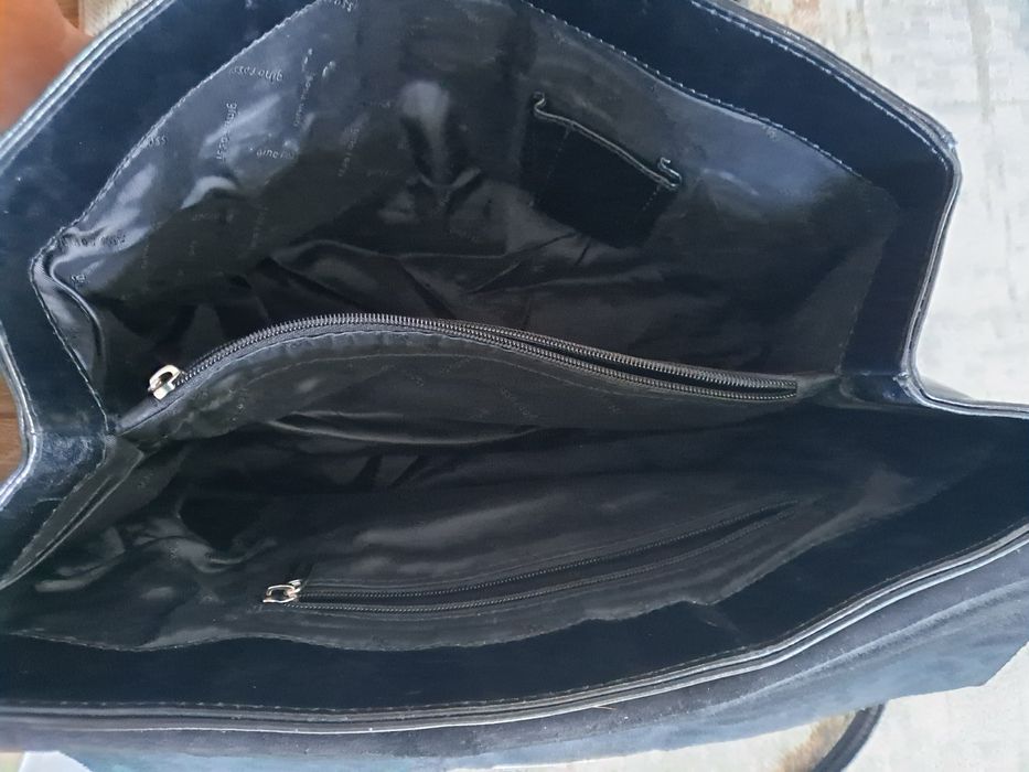 Skórzana torebka aktówka Gino Rossi