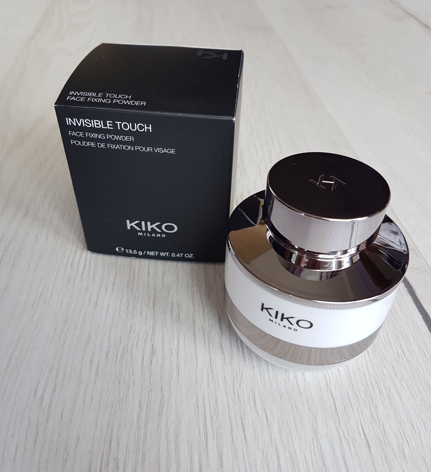 Пудра Kiko invisible touch face fixing powder  прозора