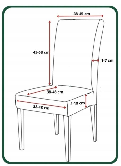 !! 4 nowe pokrowce !! Uniwersalna Ochrona krzesła szybko i niedrogo