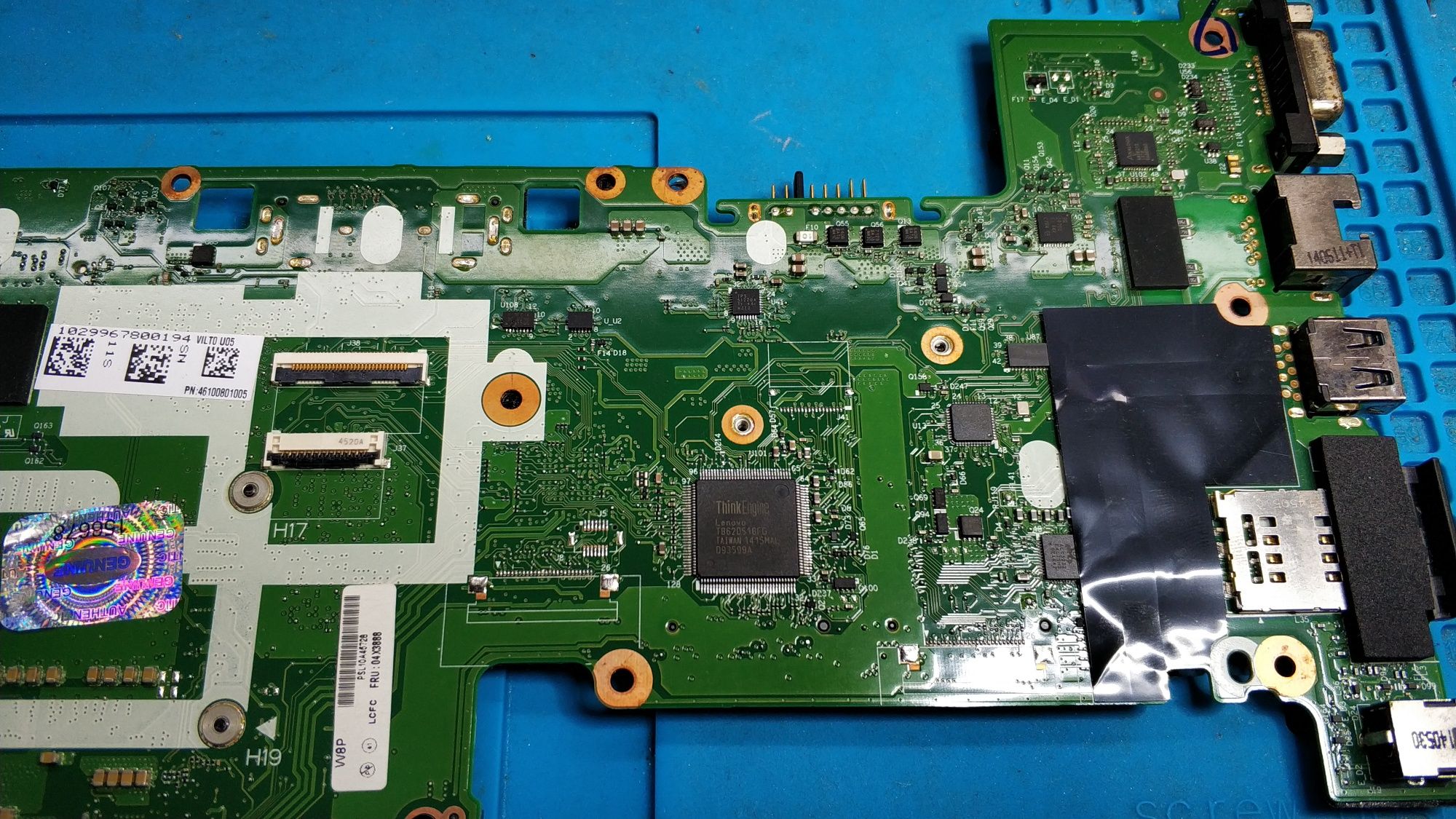 Motherboard Lenovo Thinkpad T440s testada a funcionar