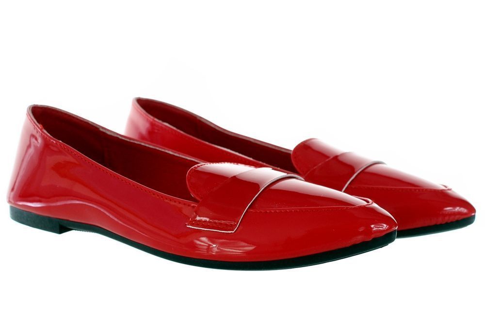 Rozmiar: 37 Baleriny Mokasyny Lakierki Eleganckie Buty Damskie 6357