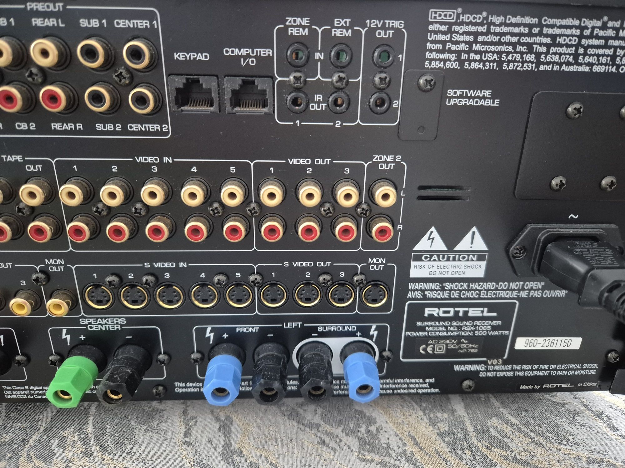 ROTEL rsx  1065 Surround Sound.