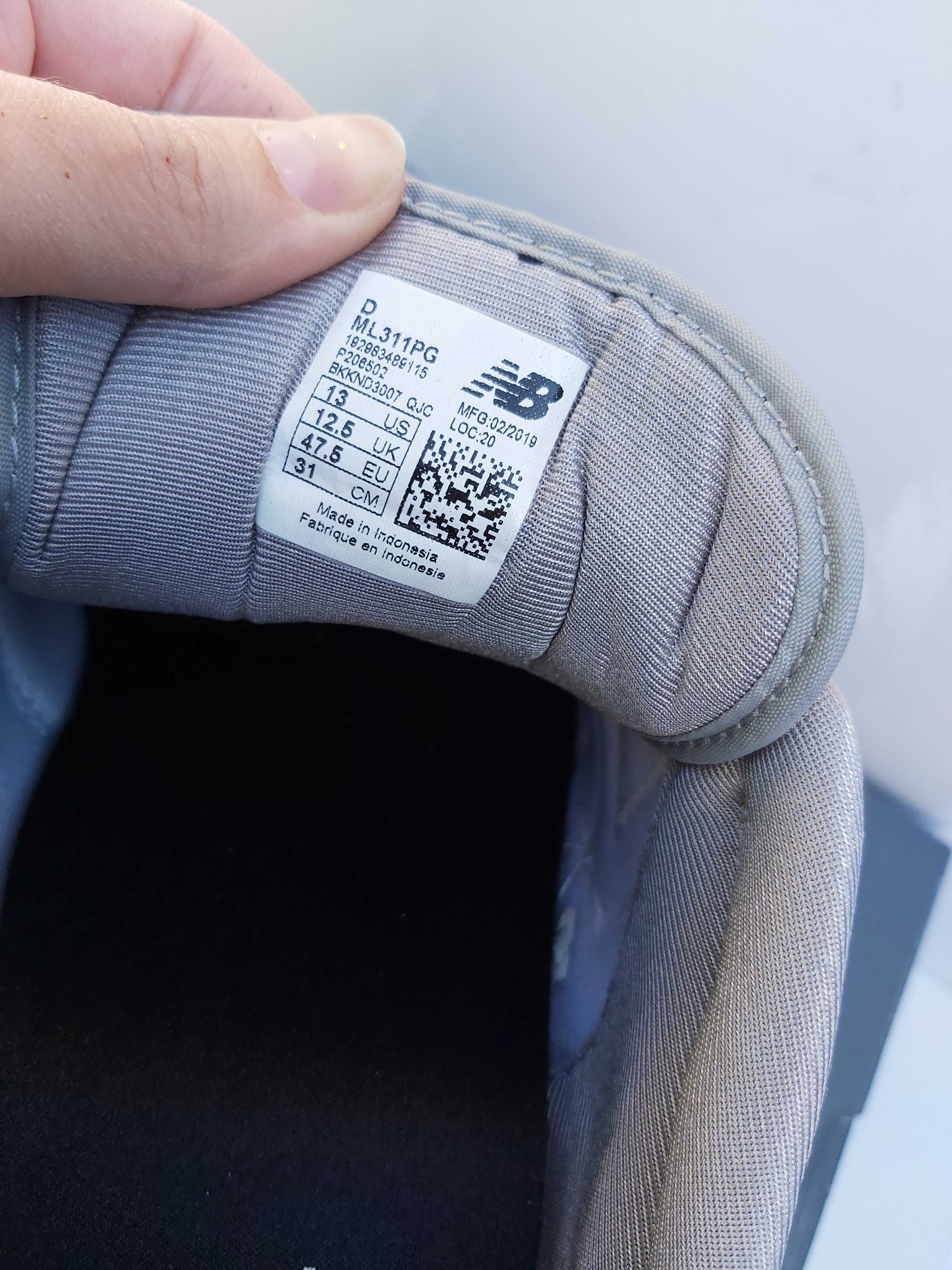 SP Buty sneakersy NEW BALANCE szare sportowe trampki 47.5