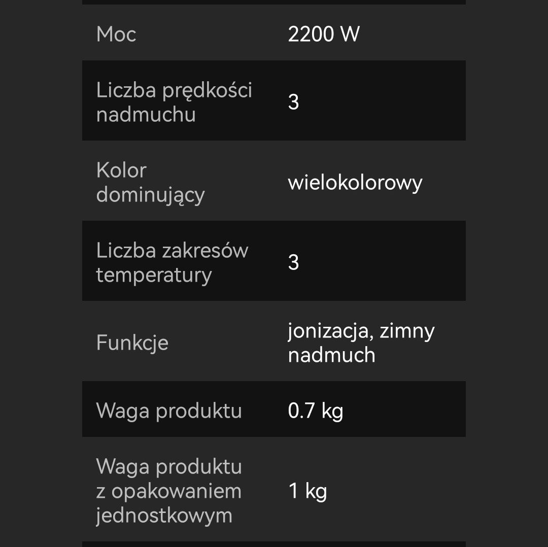 Cyfrowa suszarka do wlosow Super Sonic tunelowa