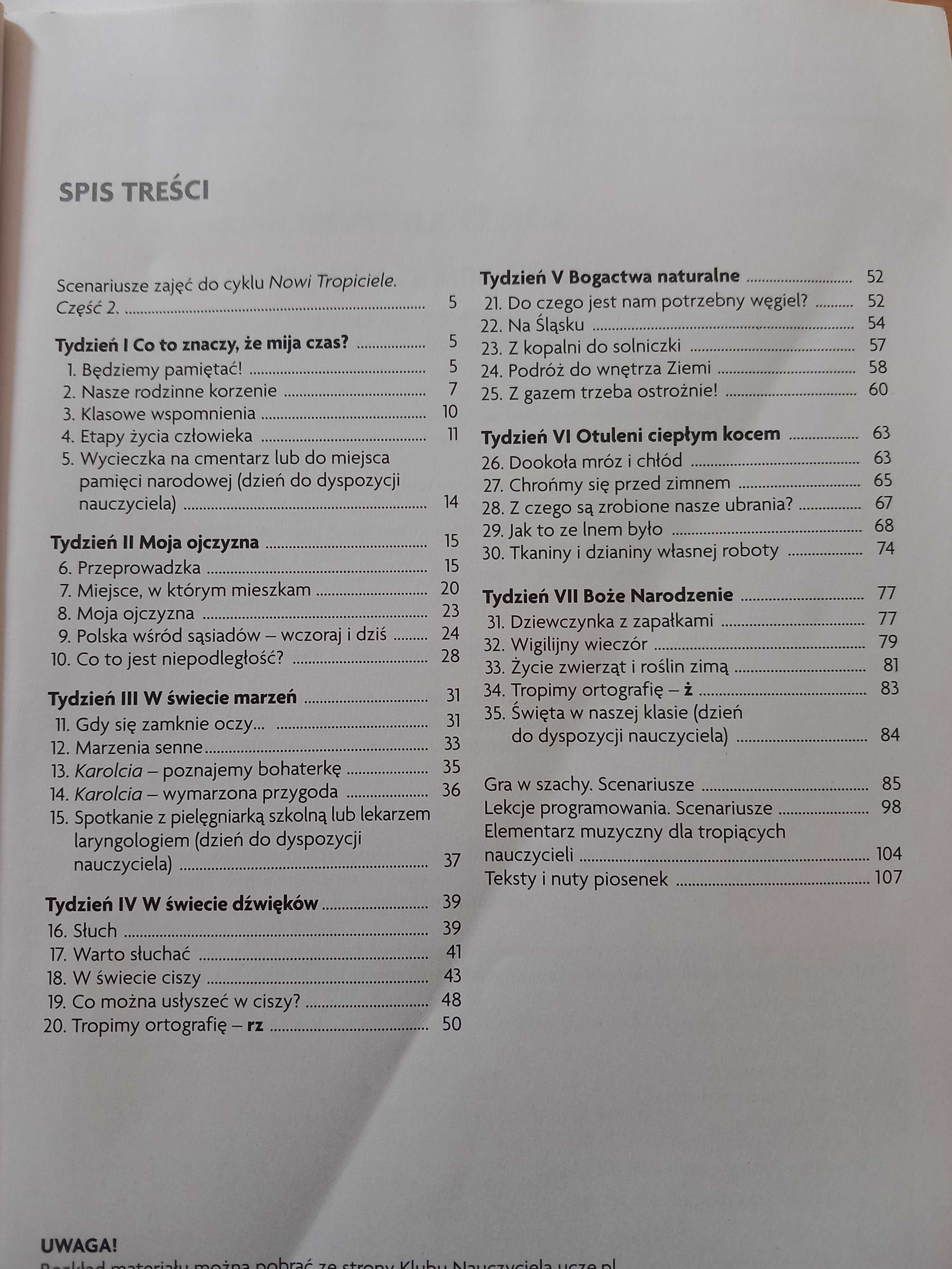 Nowi Tropiciele Poradnik nauczyciela klasa 3 część 1,2,3,4