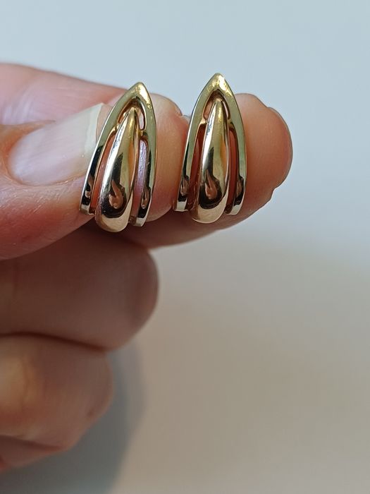 Сережки та каблучка золоті набір