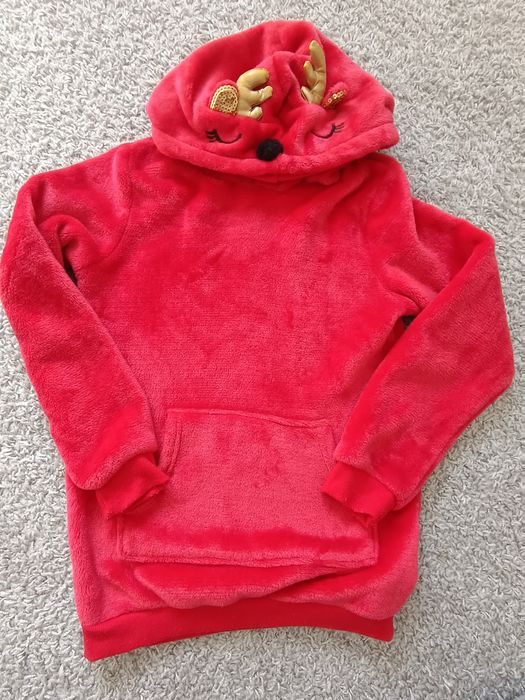 Czerwona* Puszysta* Bluza* 134