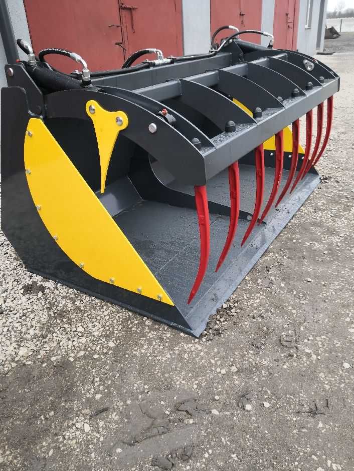 Krokodyl do obornika objętościowy 240 cm - 2,5 m3 mocowanie John Deere