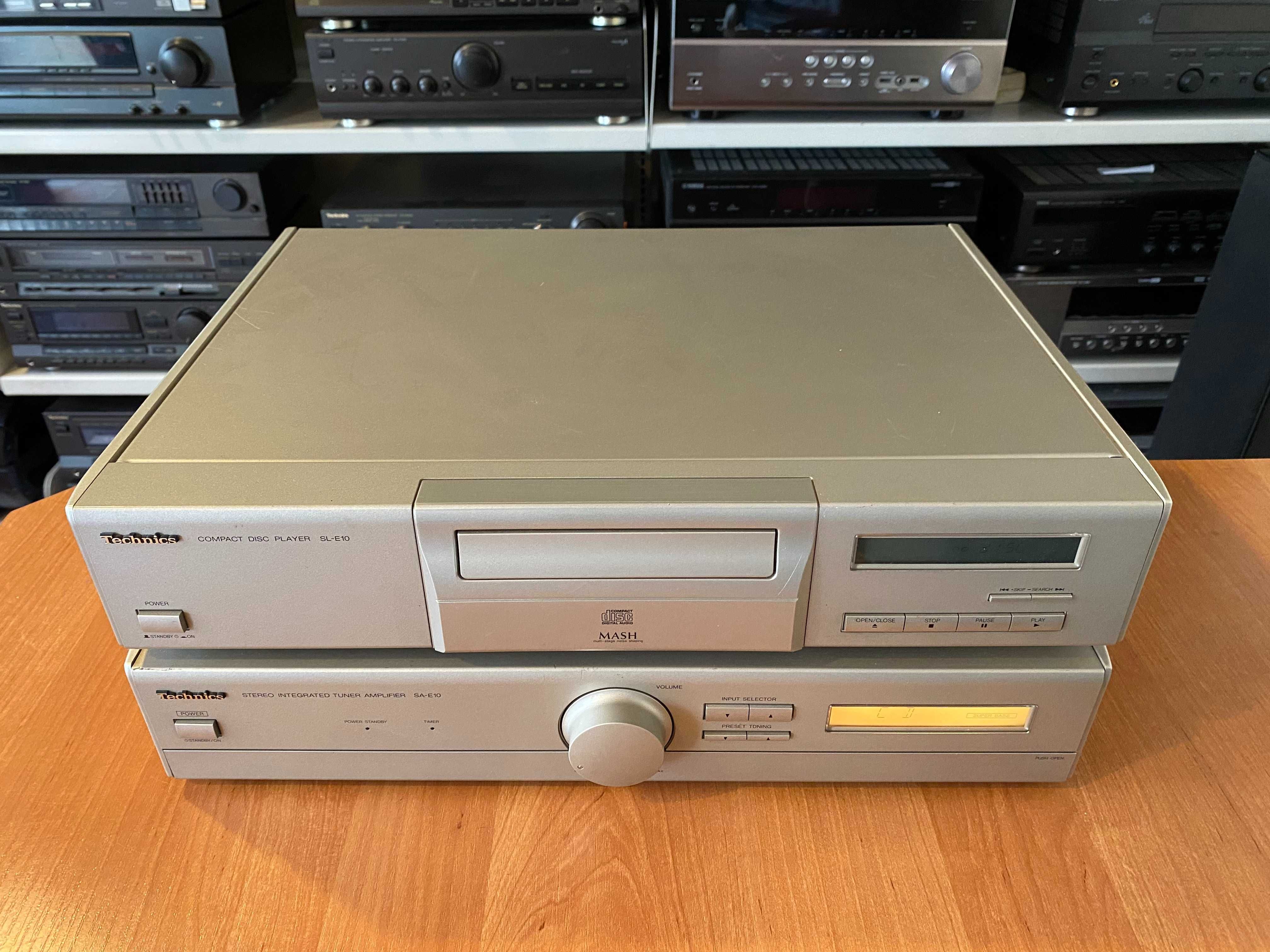 Wieża Technics SA-E10 + SL-E10 (Amplituner i odtwarzacz płyt CD) Audio