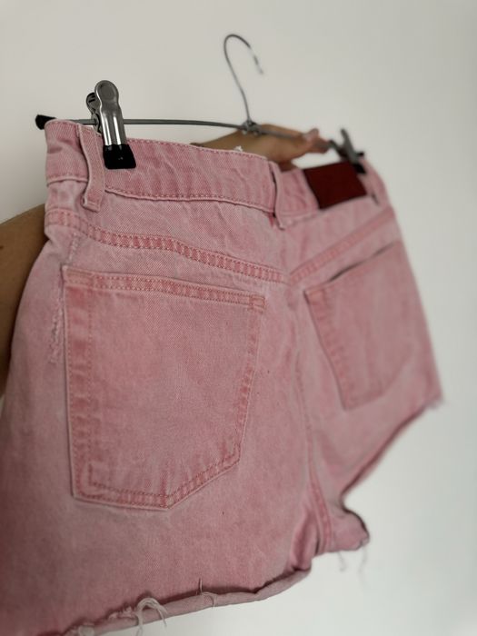 Рожеві джинсові шорти ZARA S M