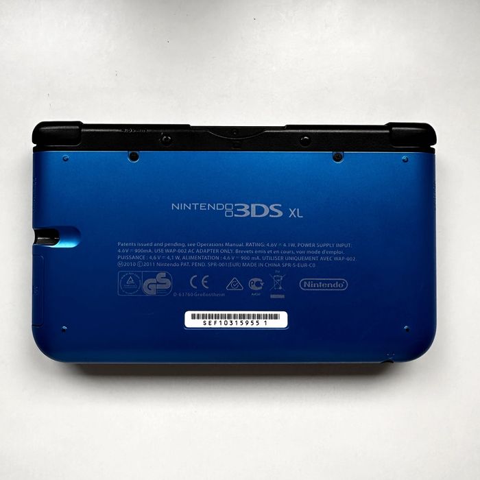Nintendo 3DS XL Azul + Carregador Original + 3 Jogos