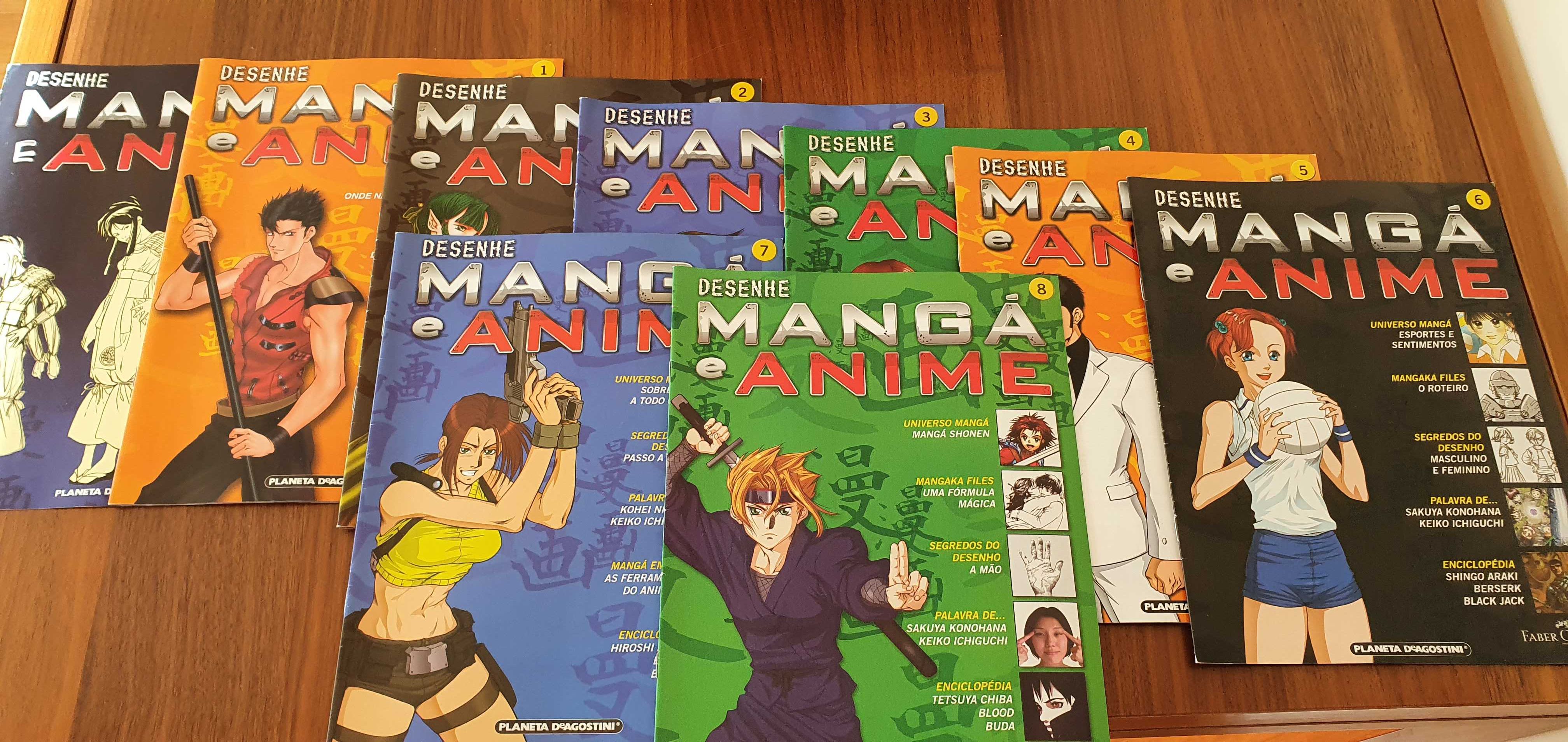 Colecção "Desenhe Manga e Anime" - Vol 1 a 8