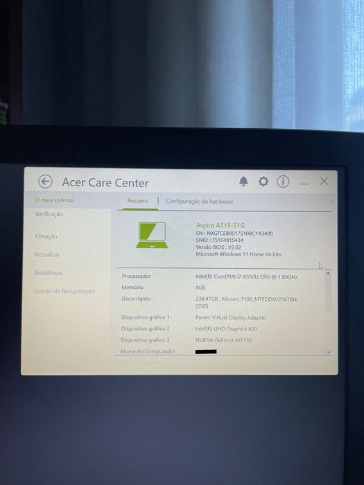 Acer Aspire 5 A515‑51G