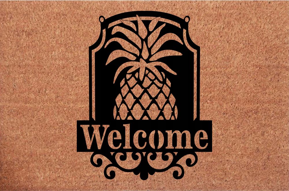 Wycieraczka kokosowa pod drzwI Welcome Ananas Modna