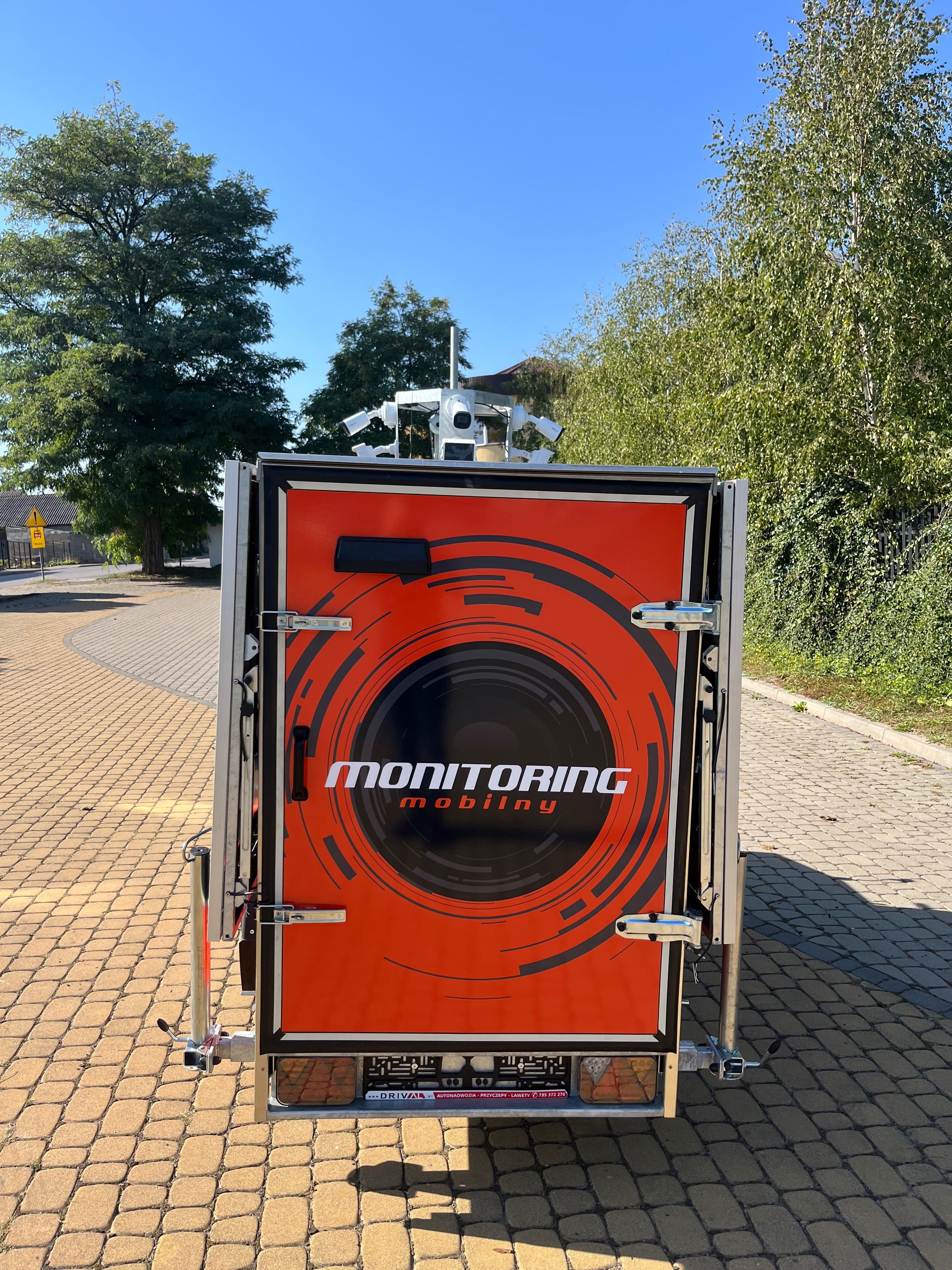 Przyczepa monitoring mobilny (monitoring, przyczepa security, ochrona)