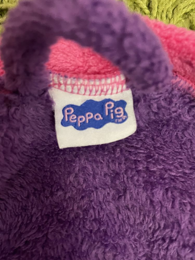 Яскравий теплий флісовий халатик Peppa Pig. Оригінал.
