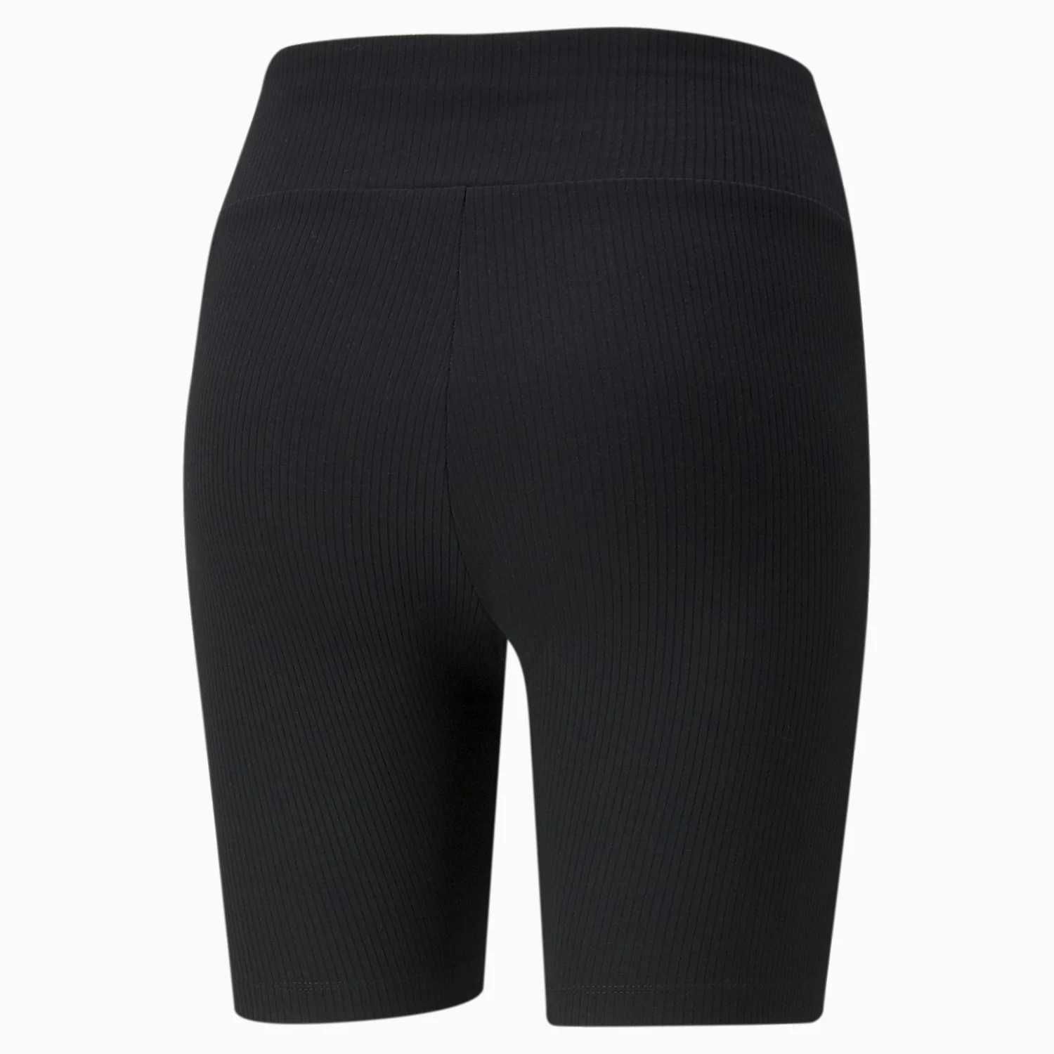 13. Puma Classics Ribbed Damskie Krótkie Legginsy, Czarne Kolarki