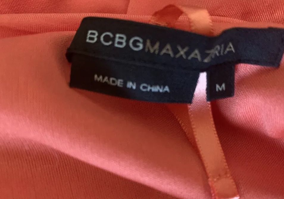 Brzoskwiniowa sukienka BCBG Maxazria M jak nowa