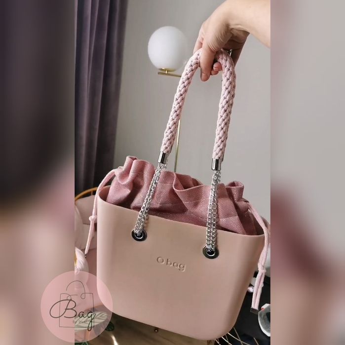 Obag o bag mini rosa smoke / antico. Nowy zestaw by Patt faktura