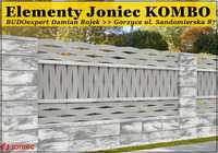 Joniec KOMBO przęsła z elementów betonowych ogrodzenie betonowe