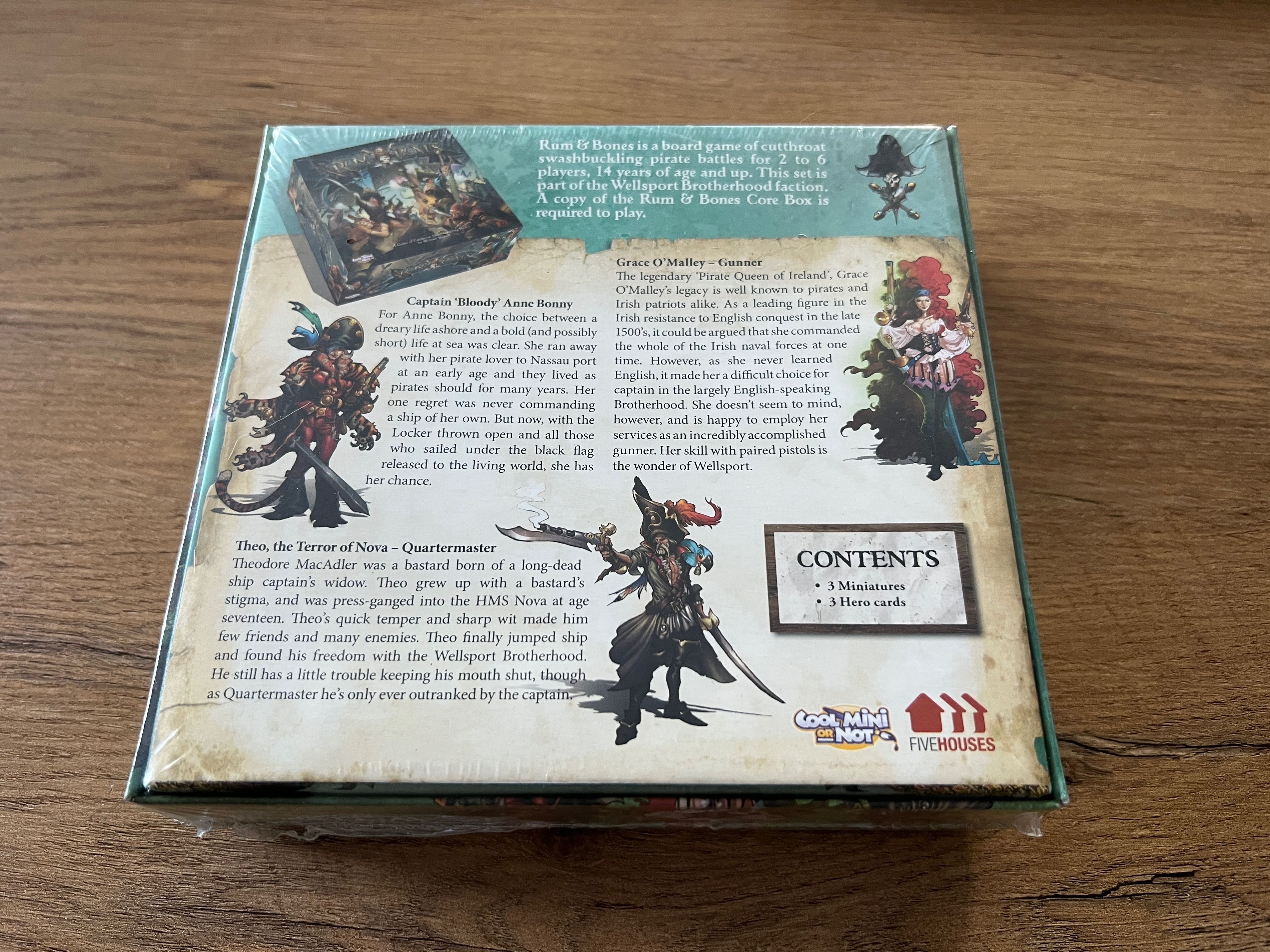 Rum & Bones 3 x Heros Set 1st edition