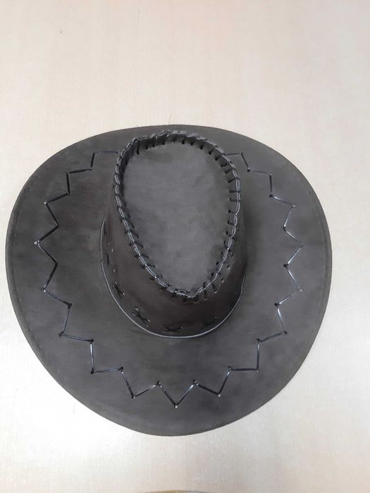 Шляпа Ковбой замш коричневый