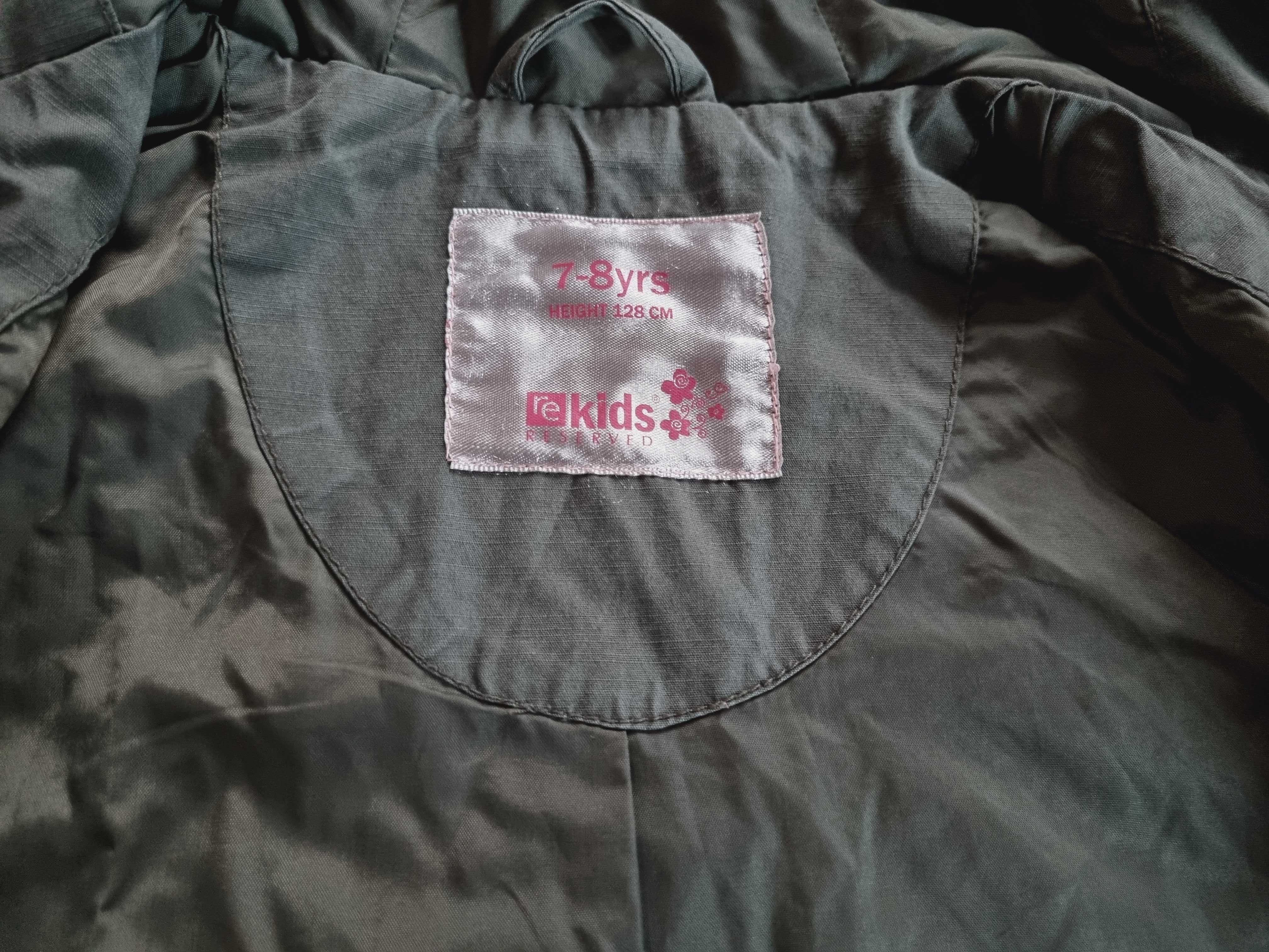 Kurtka R128 RESERVED parka wiosenna przejściowa płaszczyk z kapturem