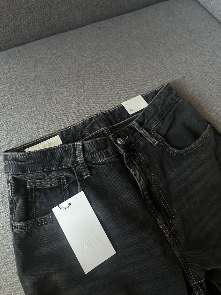 Zara x Balenciaga flared zip jeans кльош зара флейред джинси archive