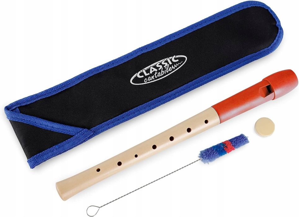 Flet Prosty Sopranowy Classic Cantabile Pivella| Czerwony