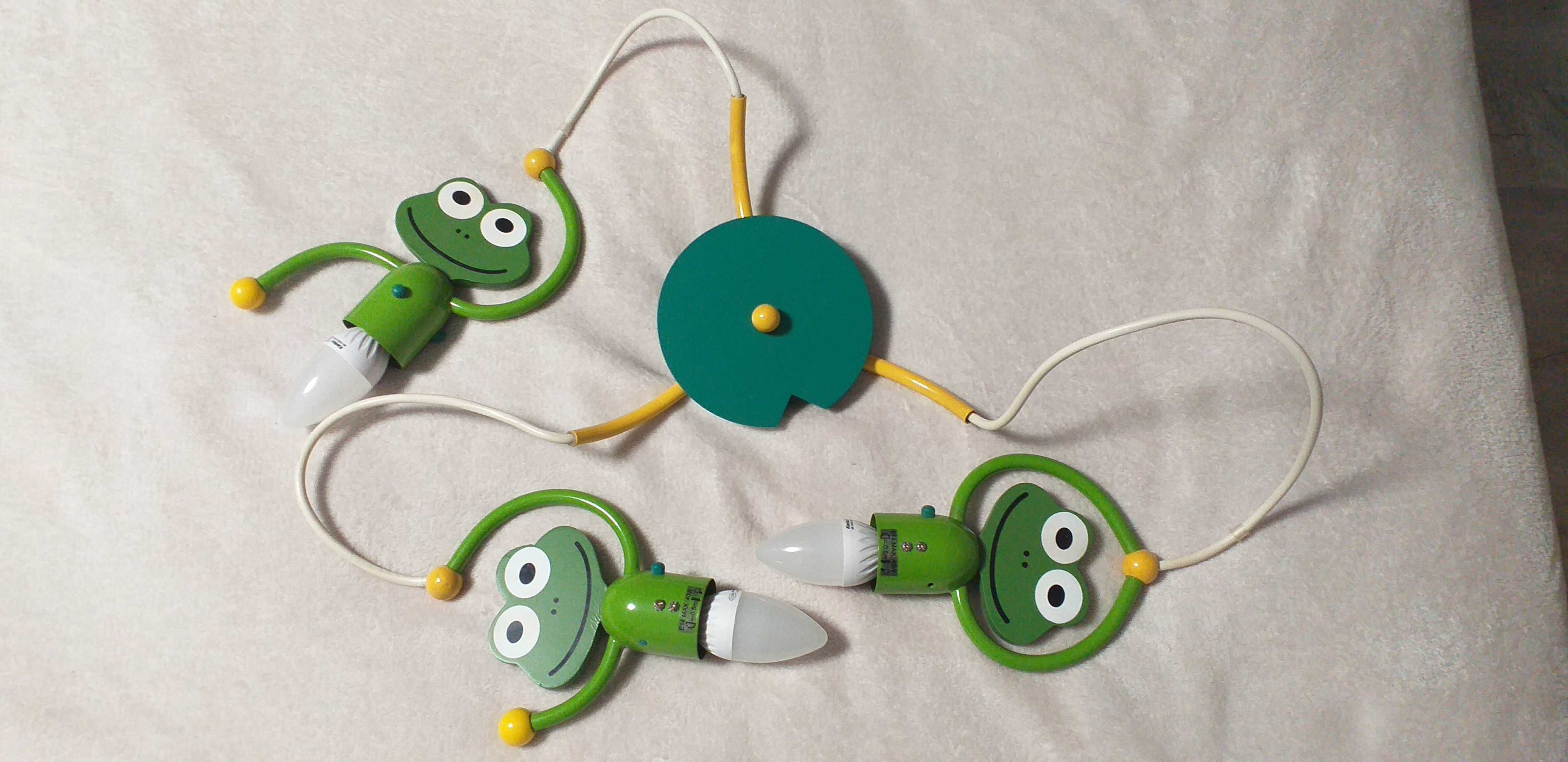 Żyrandol lampa dla dzieci zielona żaba żabka FROG