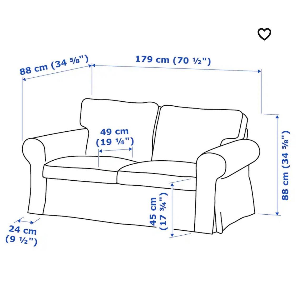 Sprzedam kanapę 2 os ikea ektorp, stan bardzo dobry