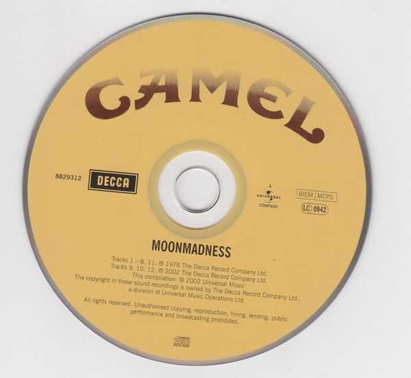 CAMEL cd Moonmadness   art rock folia