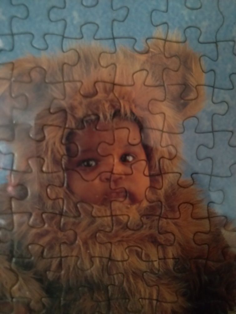Moldura com puzzle