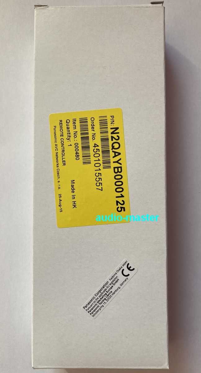 Pilot Panasonic N2QAYB000125 do DMR-EH57 DMR-EH67 DMR-EH58 DMR-EH68