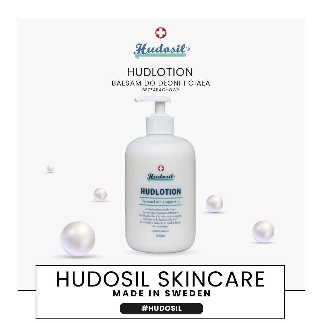 Hud Salva 100ml, Hudlotion Bezzapachowy 500ml, Cremetval 500ml Szwecja