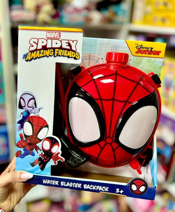 Водний пістолет-рюкзак для дітей – Stich, Spidey, Paw Patrol (3+)