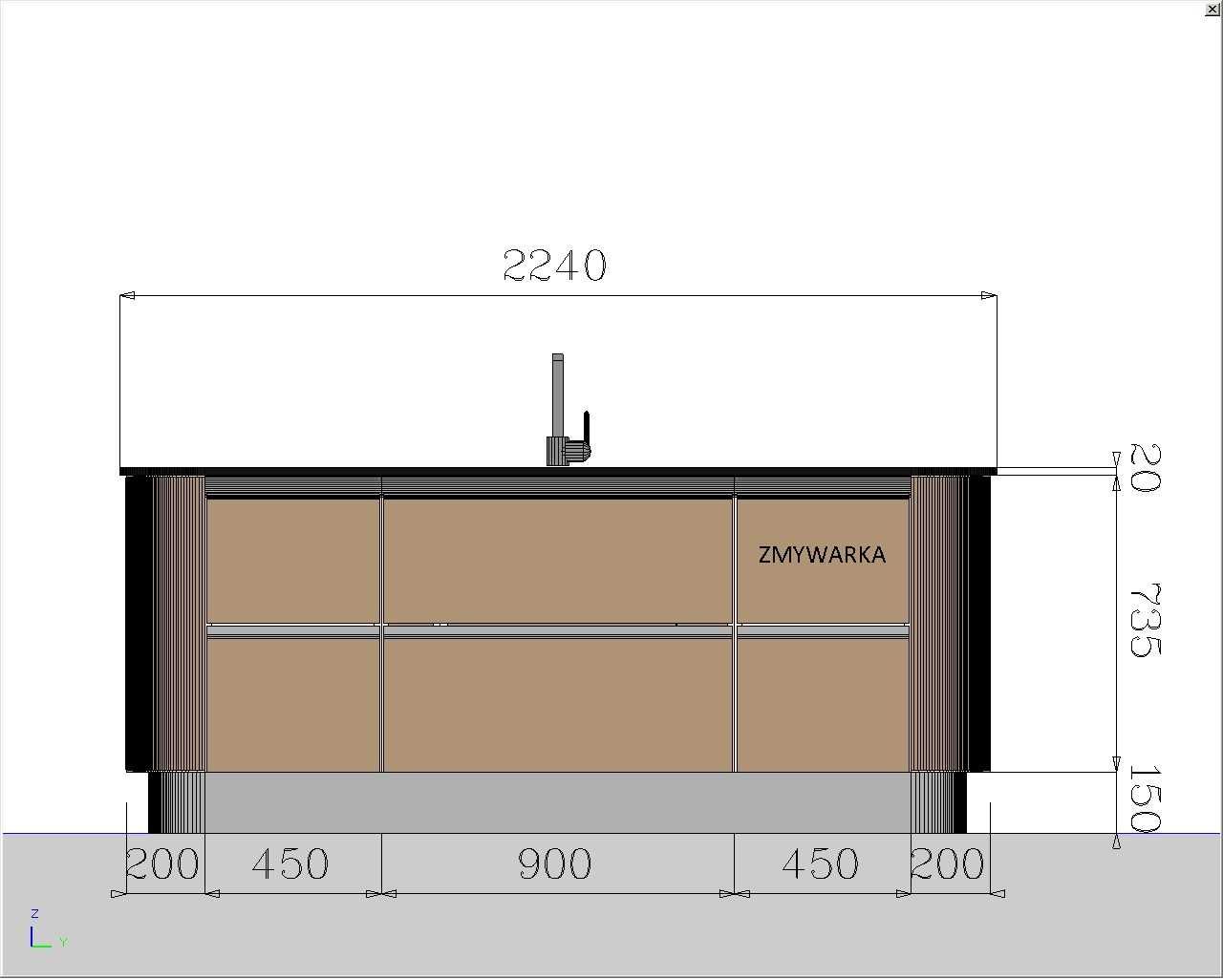 Włoska kuchnia Scavolini - Tess - Lakier w połysku Grigio Tundra