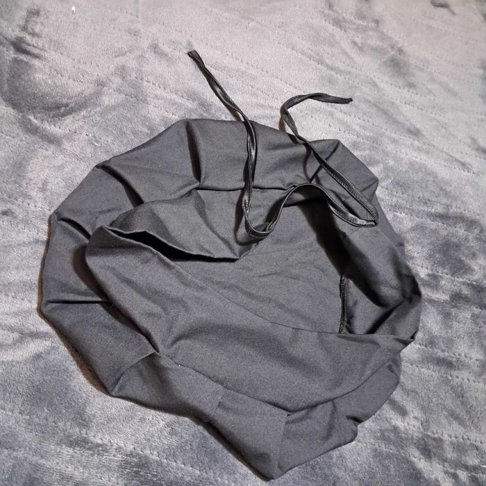 Чёрный колпак повара на завязке