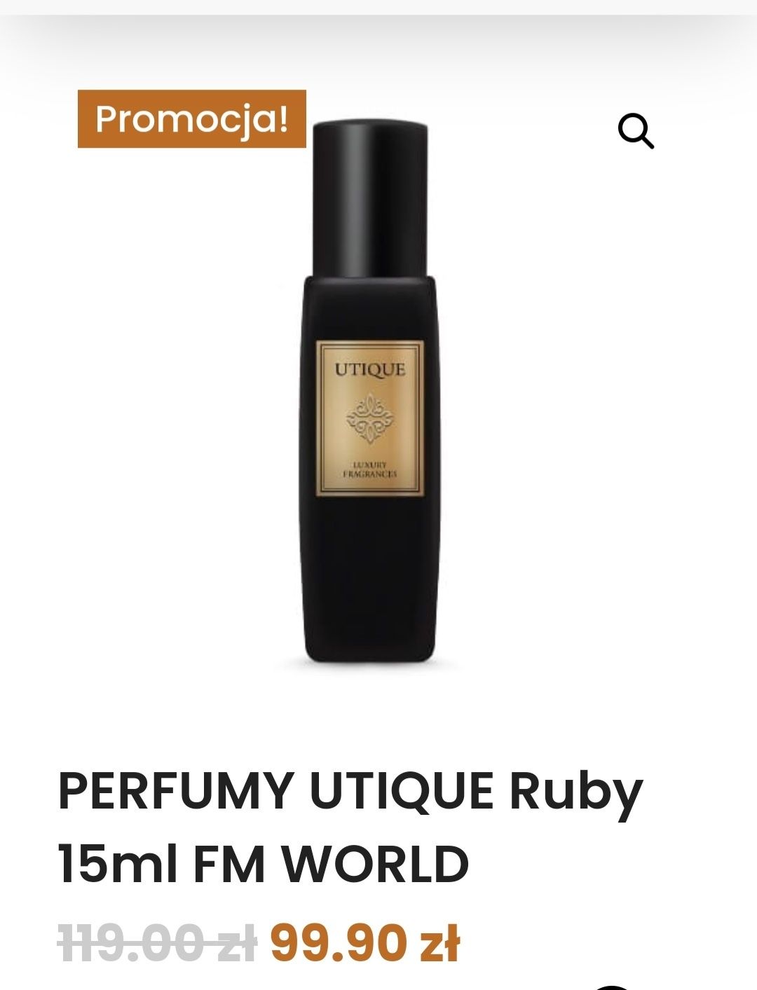 Unique Ruby Perfumy Męskie 15ml