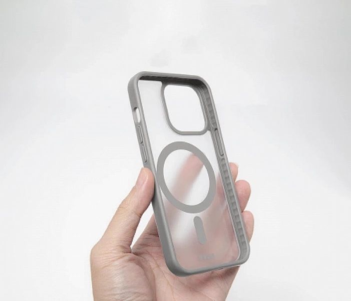 Etui LAUT Huex Protect z MagSafe do iPhone 15 Pro - szare
